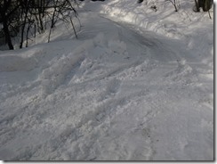 ２０１５年２月２３日路面状況2（緩む圧雪）