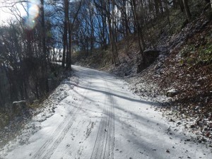 12/2　高区道路の様子